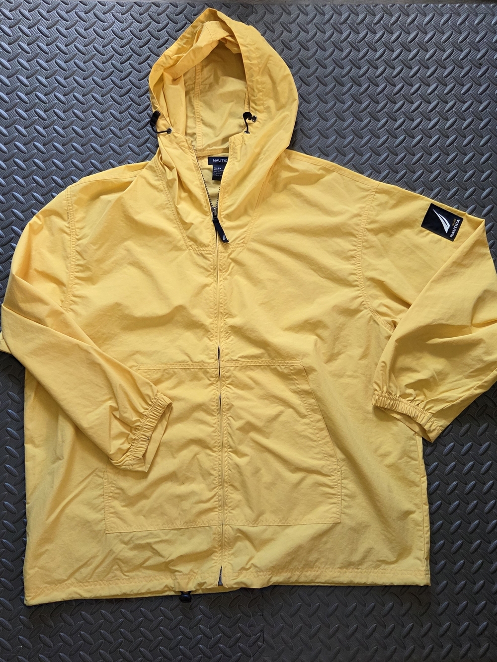 Nautica Yellow Hooded Lightweight Jacket